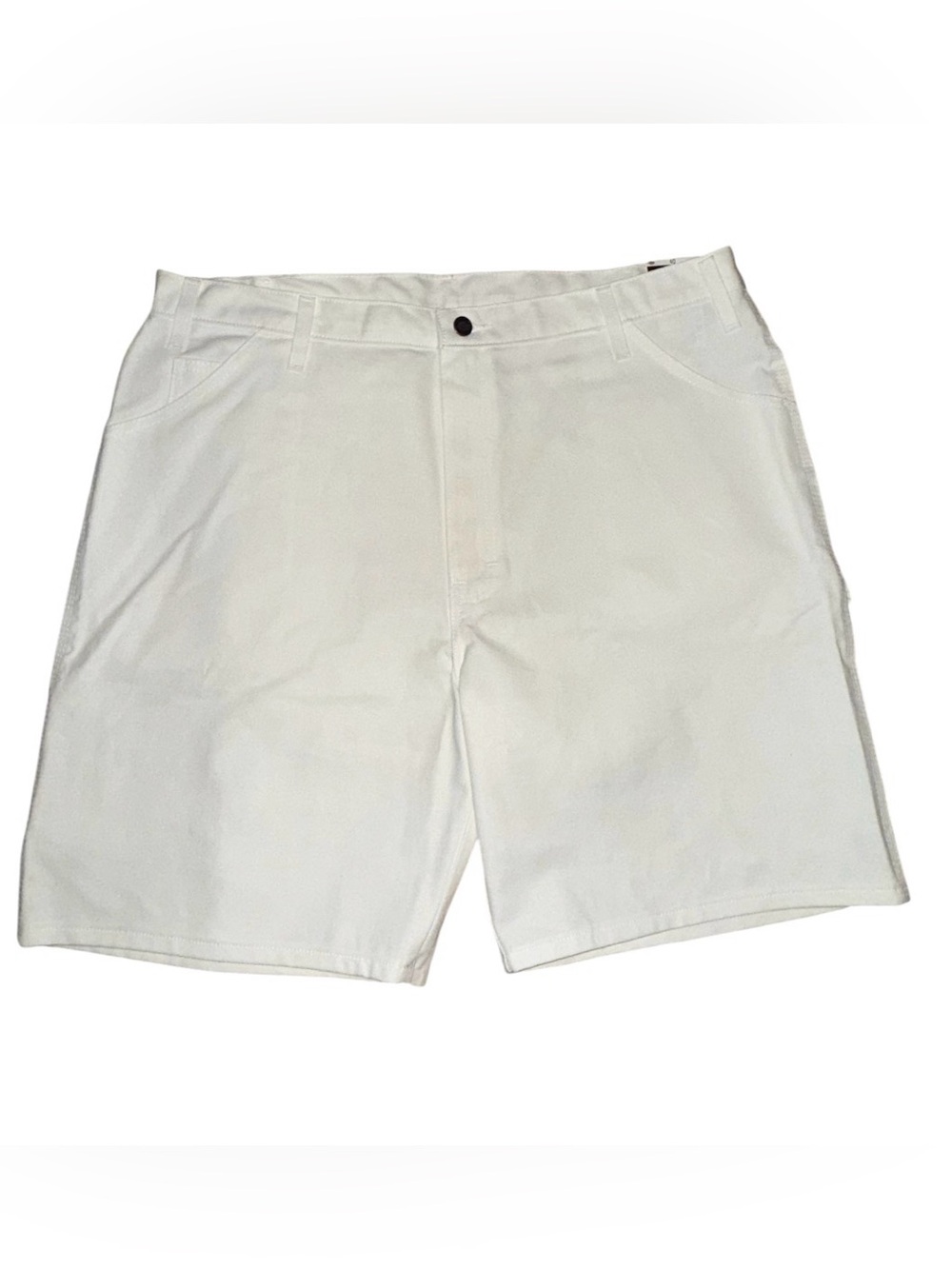 Dickies White Flat Front Men's Work Shorts